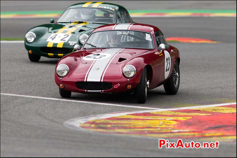 Lotus Elise numero23, pre-63 Spa-Francorchamps S6H