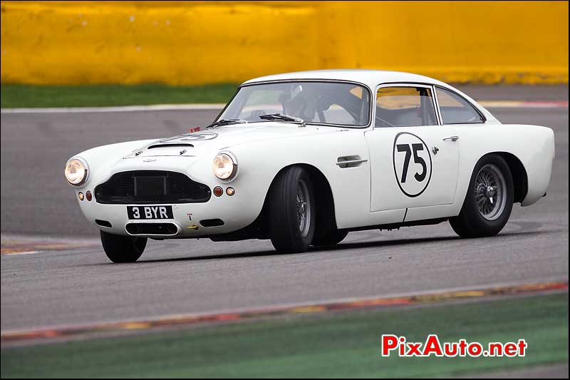 Aston Martin DB4 numero75, pre-63 Spa-Francorchamps S6H