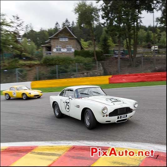 Aston Martin DB4 numero75, pre-63 Spa-Francorchamps S6H