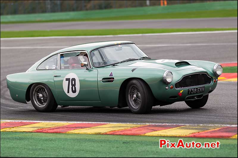 Aston Martin DB4 numero78, pre-63 Spa-Francorchamps S6H