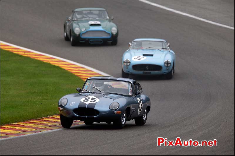 Jaguar e-type numero85, pre-63 Spa-Francorchamps S6H