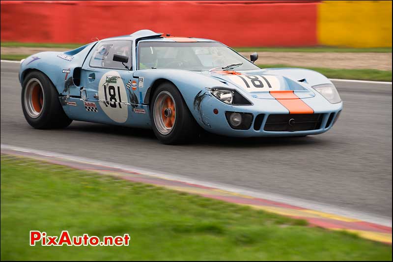 Ford GT40 gulf, circuit Spa-Francorchamps, S6H