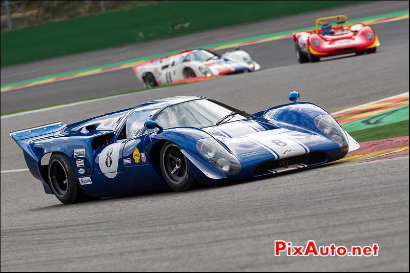 Prototype Lola T70 Mk3, circuit Spa-Francorchamps, S6H