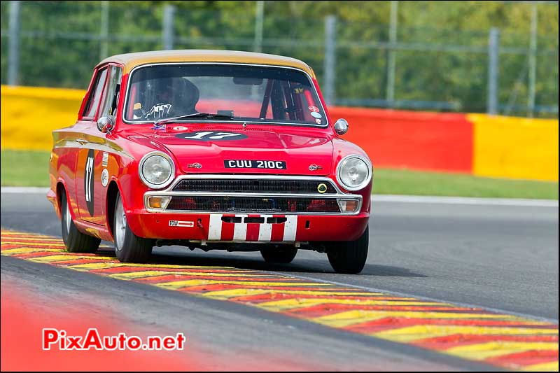 Ford Lotus Cortina numero17, U2TC Spa-Francorchamps