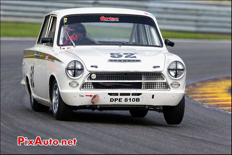 Ford Lotus Cortina numero52, U2TC Spa-Francorchamps