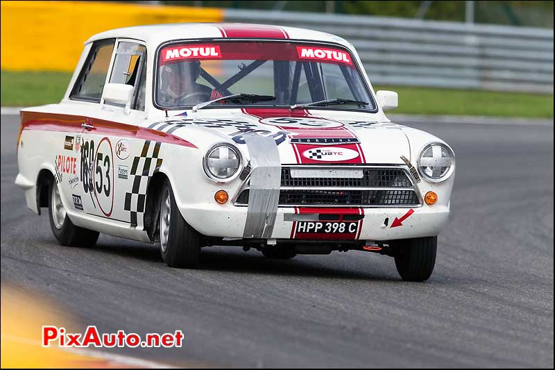 Ford Lotus Cortina numero53, U2TC Spa-Francorchamps