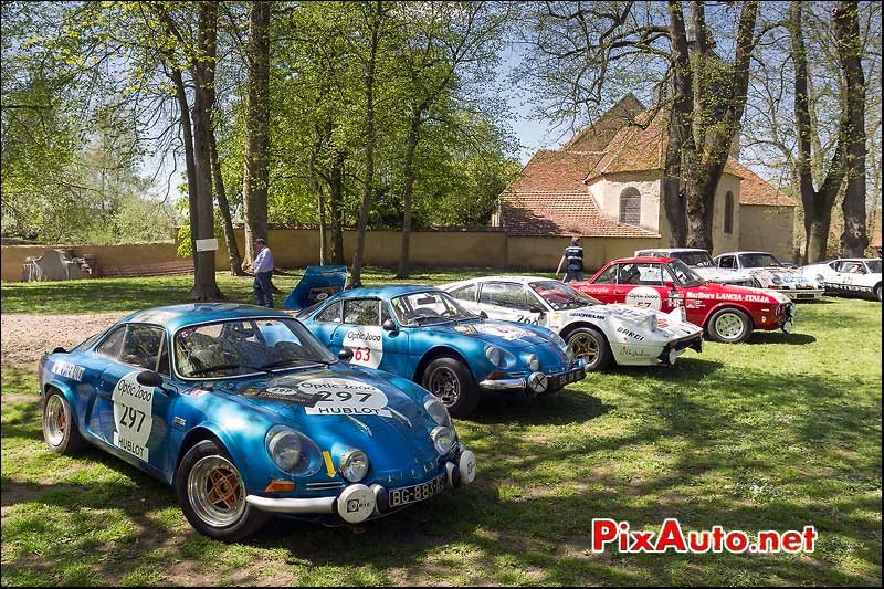 Alpine A110 1600sc, n297, chateau Bannegon Tour Auto