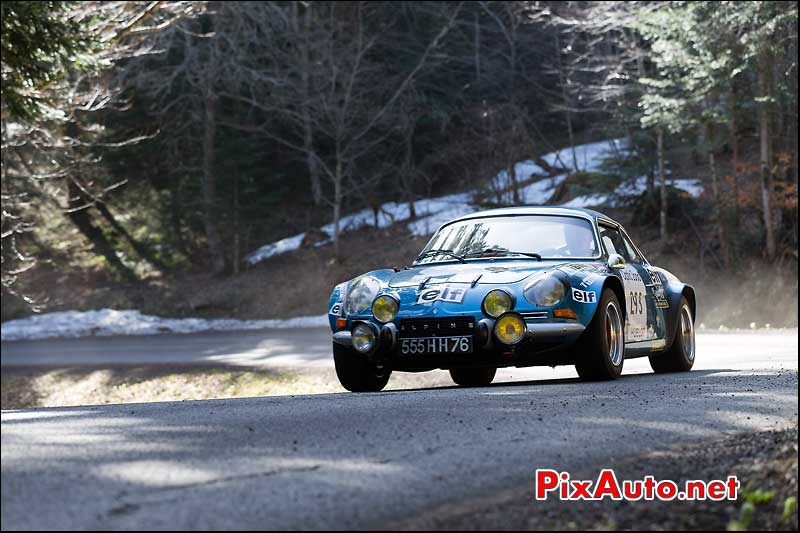 Alpine A110, n293, route de montagne, Tour Auto 2013