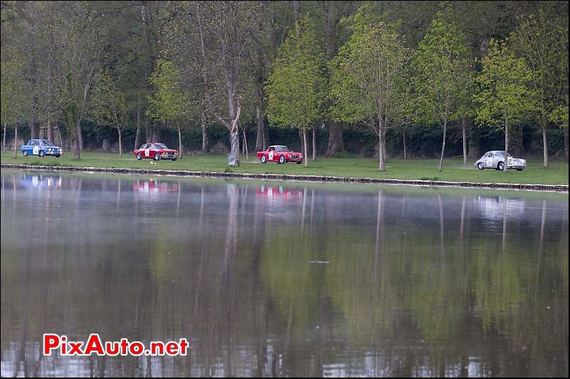 arrivee chateau dampierre, Tour Auto 2013