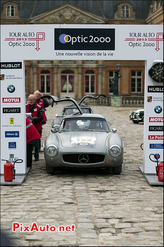 depart Dampierre, Mercedes-Benz 300sl, Tour Auto 2013