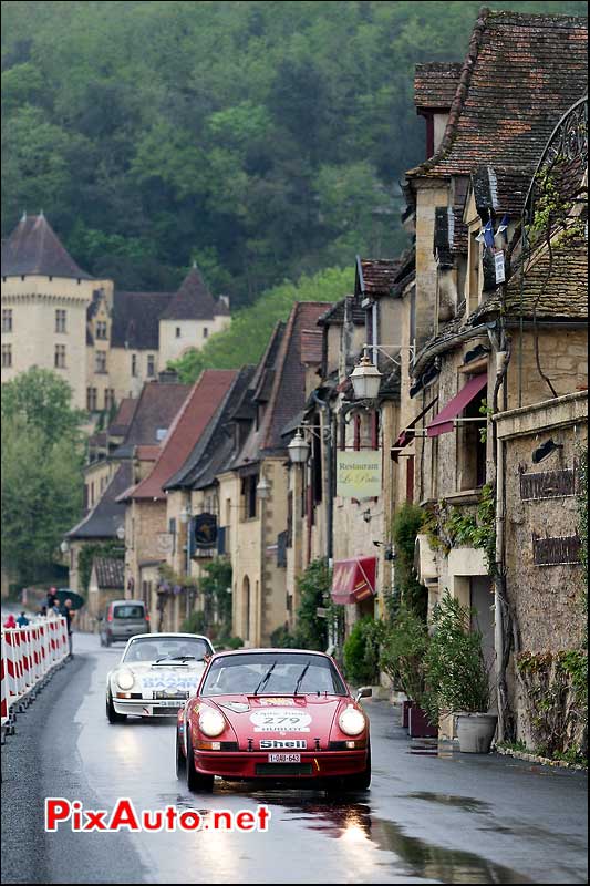 elargissement route la Roque-Gageac, Tour Auto 2013