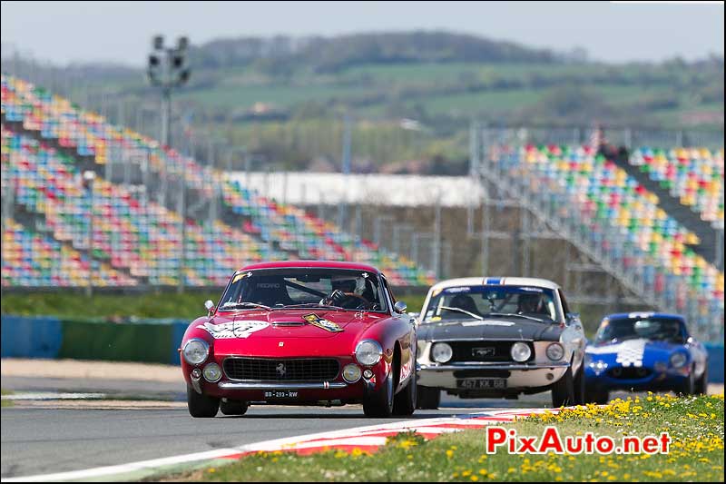 Ferrari 250GT Lusso, n243, Circuit Magny-Cours Tour Auto