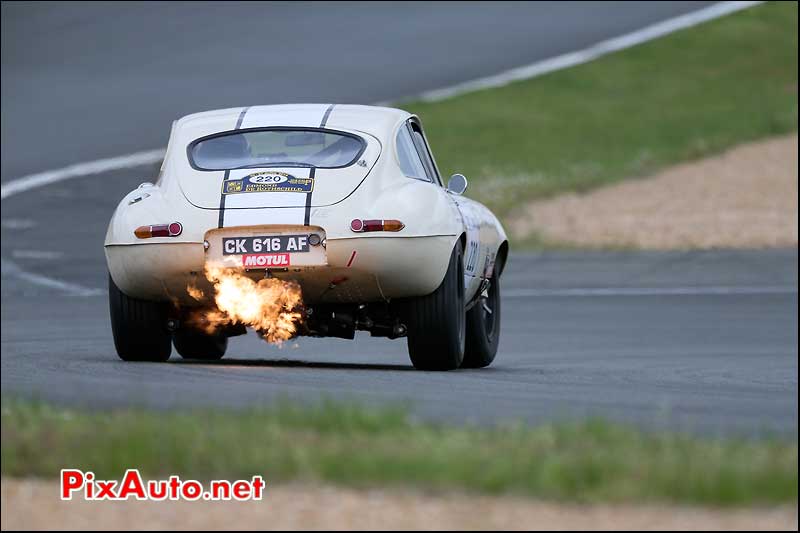 Jaguar e-type, n220, Circuit Bugatti Tour Auto 2013