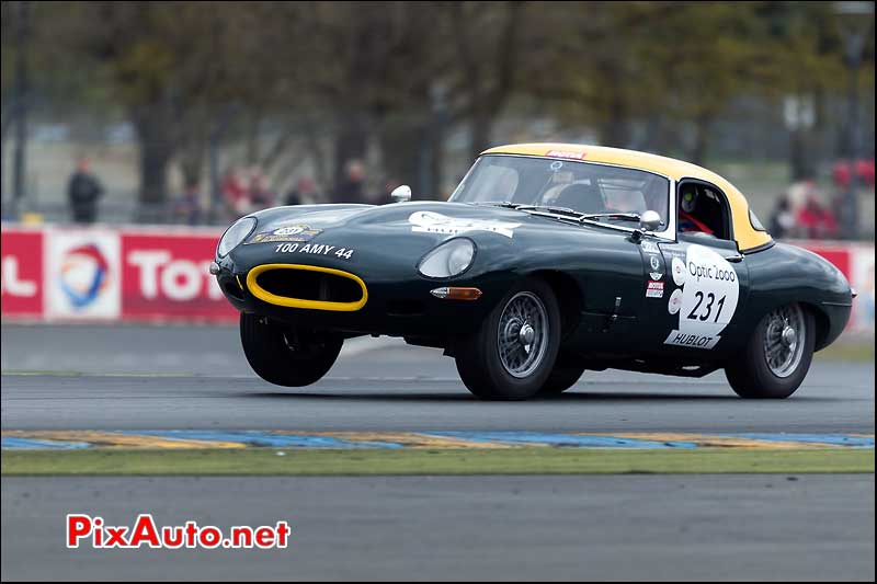 Jaguar e-type, n231, Circuit Bugatti Tour Auto 2013