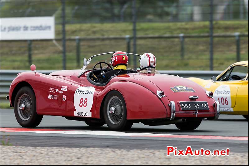 Jaguar XK120, n88, Circuit Val-de-vienne, Tour Auto 2013