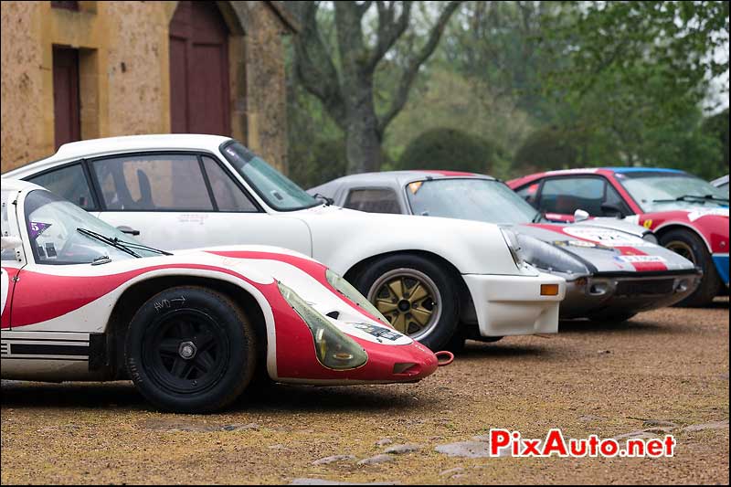 Porsche 910, 911 et 904, la Bourlie, Tour-Auto
