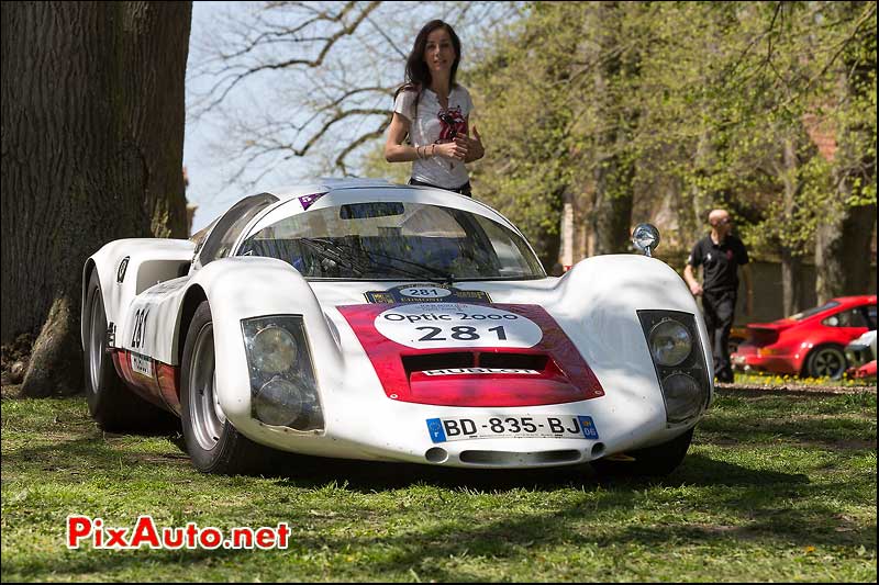 Porsche 906, n281, chateau Bannegon Tour Auto 2013
