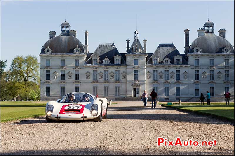 Porsche 910, n264, chateau cheverny, Tour Auto 2013