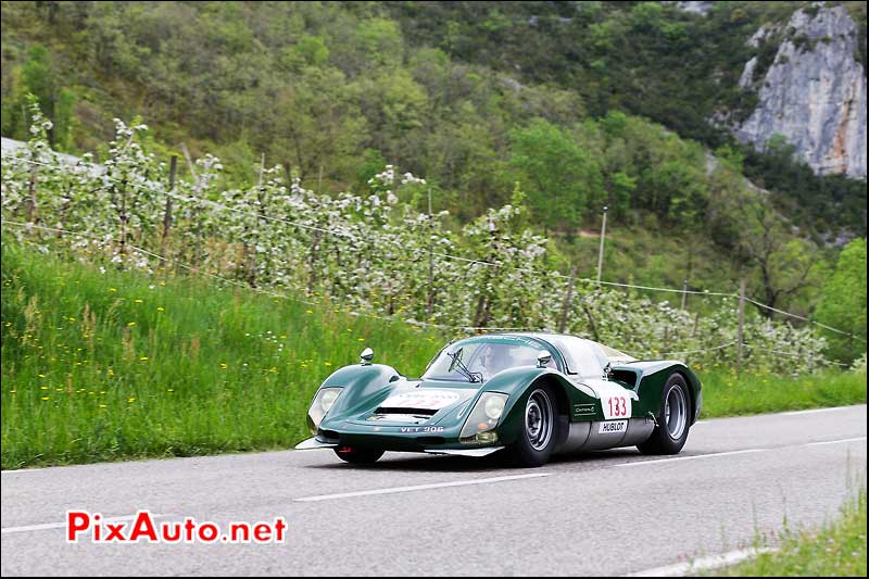 Porsche 906, n133, vergers, Tour Auto