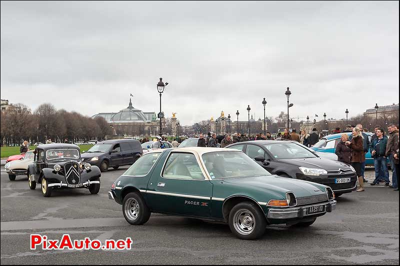 amg pacer, place des invalides, traversee de paris