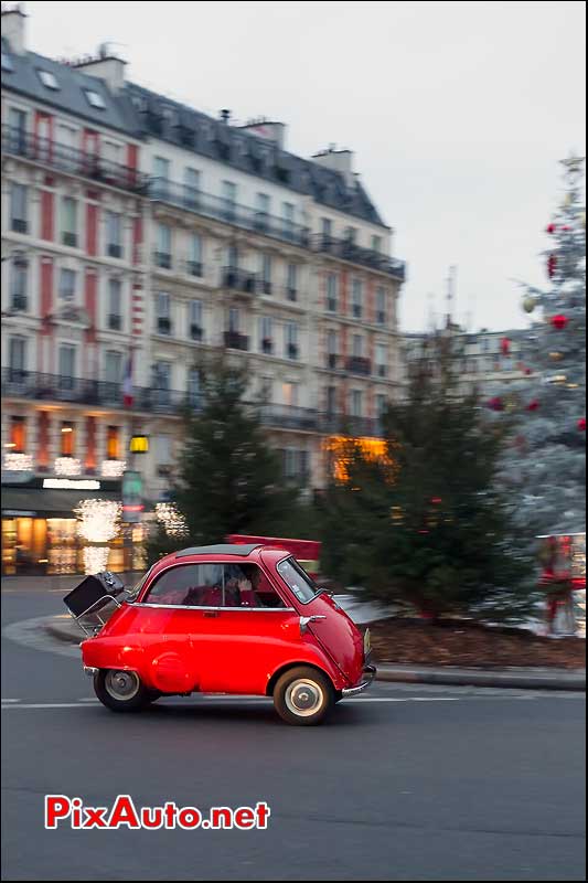 bmw isetta, place leon blum, traversee de paris