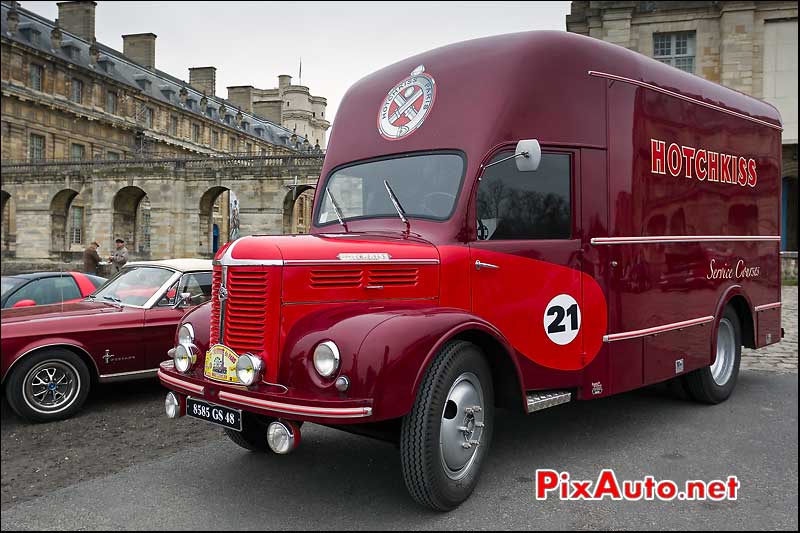 camion hotchkiss pl50, esplanade chateau de vincennes