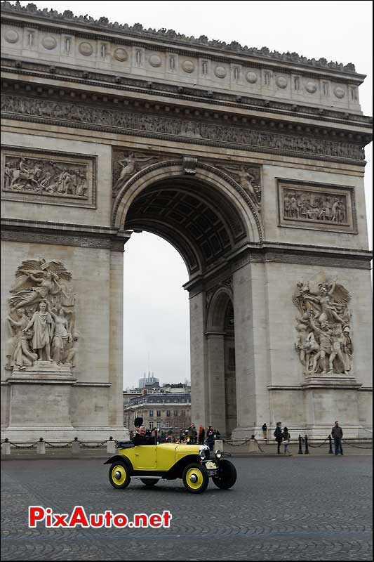 citroen 5hp, arc de triomphe paris