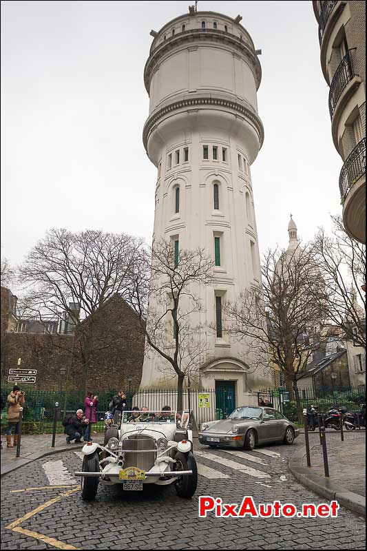 excalibur roadster, butte montmarte, traversee de paris 2013