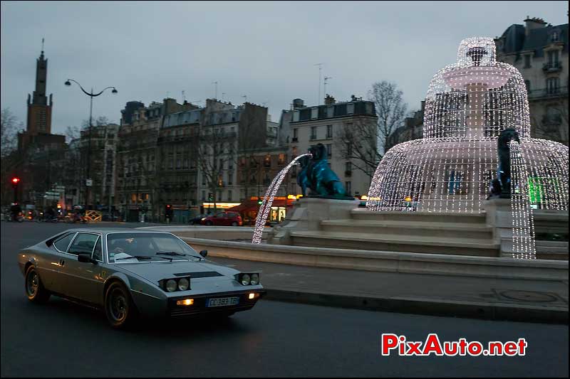 ferrari-dino 308gt4, place felix eboue, traversee de paris