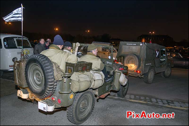 jeep willys, traversee de paris 2013