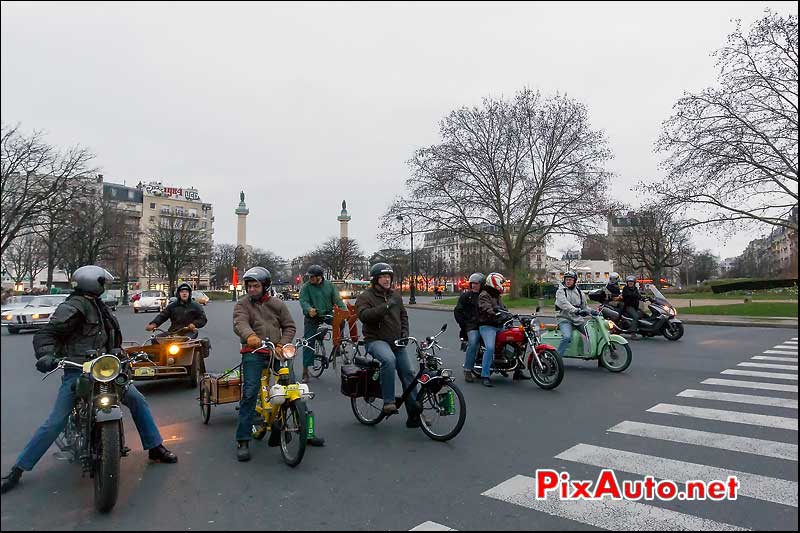 solex place de la nation, traversee de paris