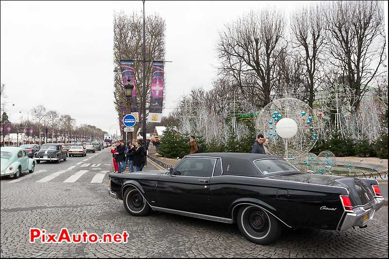 lincoln continental, champs-elysees, traversee de paris 2013