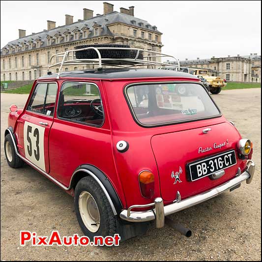 mini austin cooper-s, traversee de paris 2013