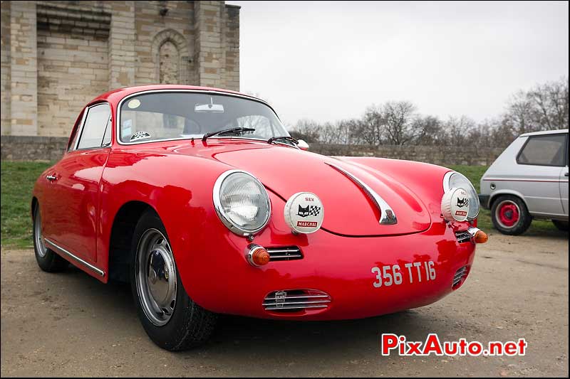 porsche 356, chateau de vincennes, traversee de paris