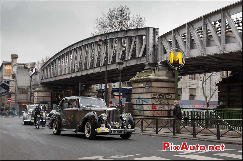 rolls-royce boulevard rochechouart, traversee de paris 2013