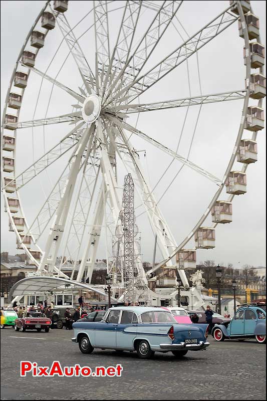 simca chambord, grande roues place de la concorde