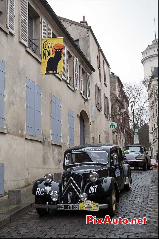 traction avant citroen, traversee de paris 2013