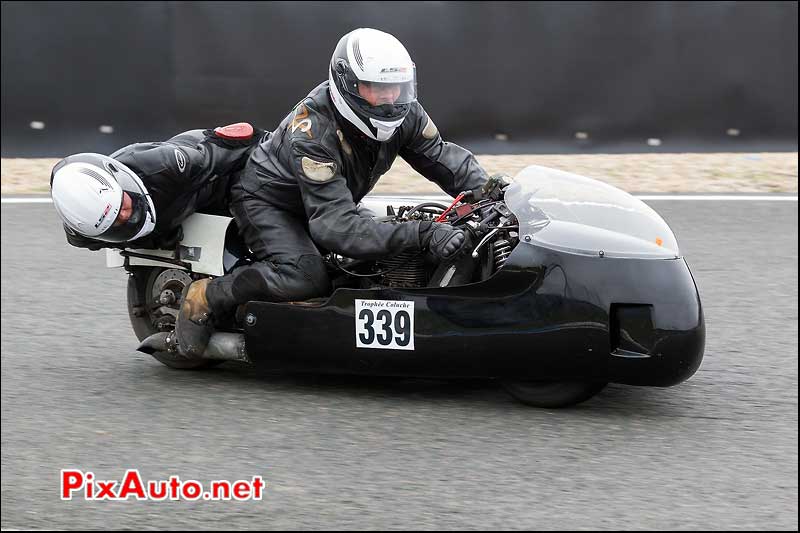 side-car n339, 16e trophee coluche circuit carole golf