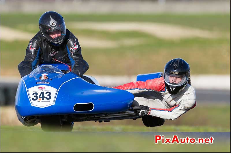 side-car n343, 16e trophee coluche circuit carole