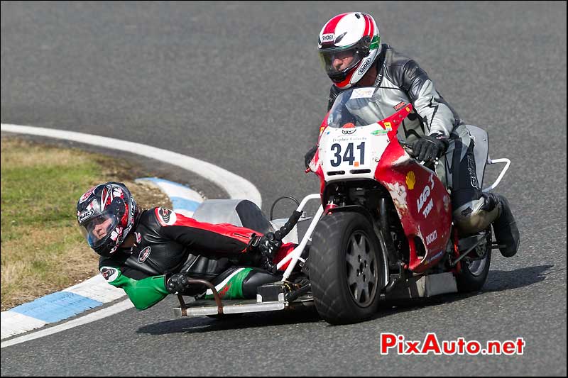 side-car n341, 16e trophee coluche circuit carole parabolique