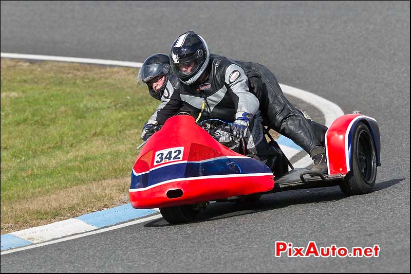 side-car n342, 16e trophee coluche circuit carole parabolique