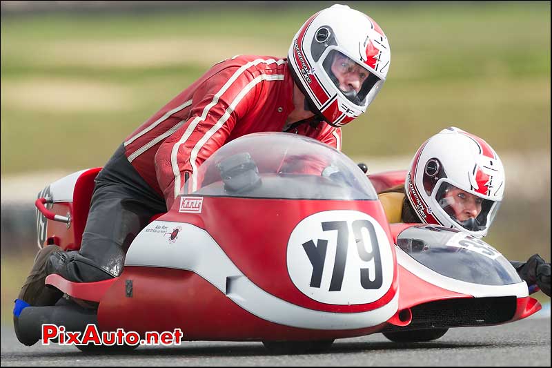 side-car n350, 16e trophee coluche circuit carole