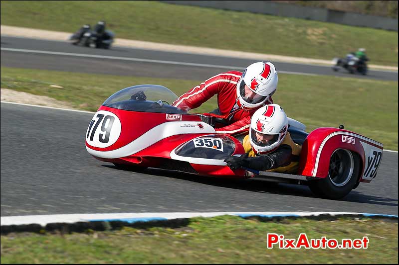 side-car n350, 16e trophee coluche circuit carole pif-paf