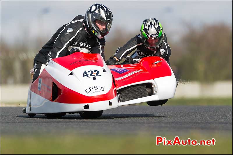 side-car n422, 16e trophee coluche circuit carole