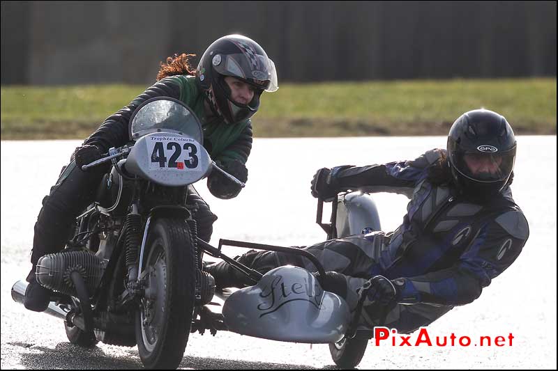 side-car n423, 16e trophee coluche circuit carole alfa