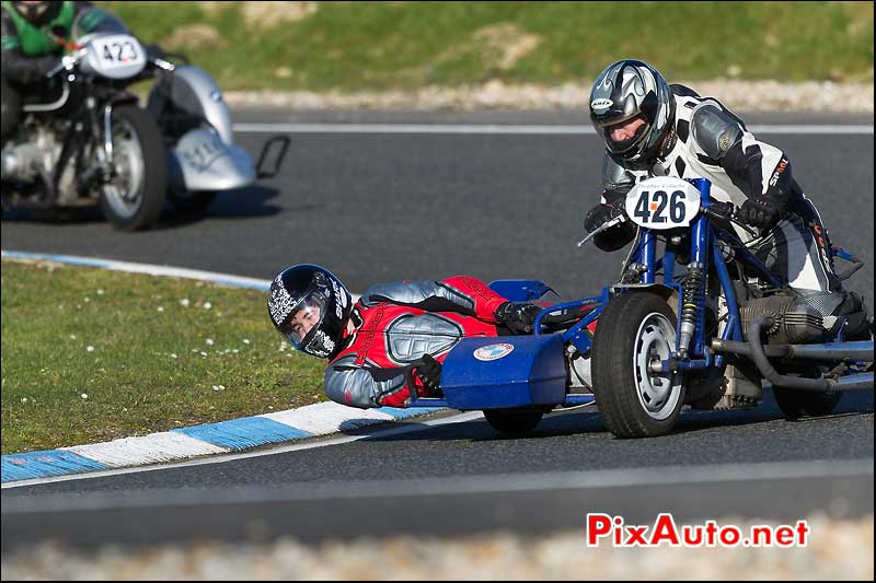 side-car n426, 16e trophee coluche circuit carole parabolique