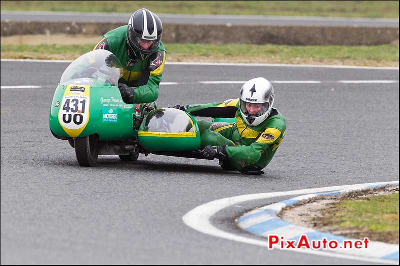 side-car ancien n331, trophee coluche circuit carole alfa