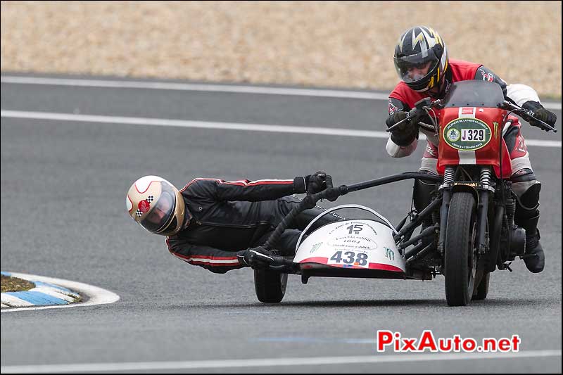 side-car n438, 16e trophee coluche circuit carole parabolique