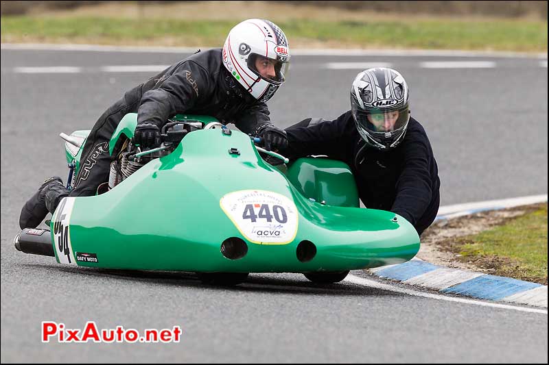 side-car n440, 16e trophee coluche circuit carole alfa