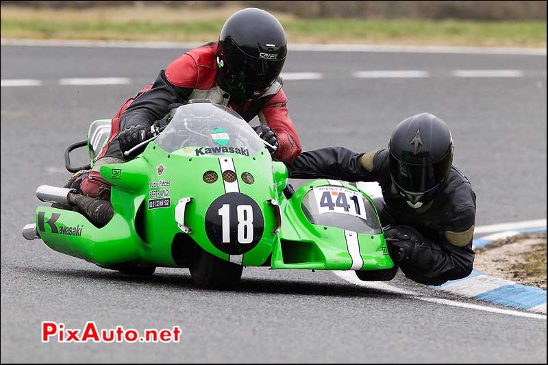 side-car n441, 16e trophee coluche circuit carole alfa